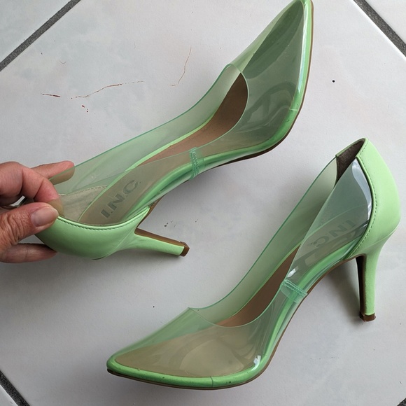 Fun Mint green clear Vinyl pumps - Picture 1 of 3